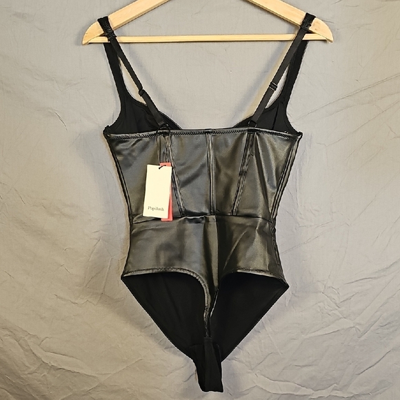 Popilish Black Shapewear Bodysuit - Picture 5 of 6